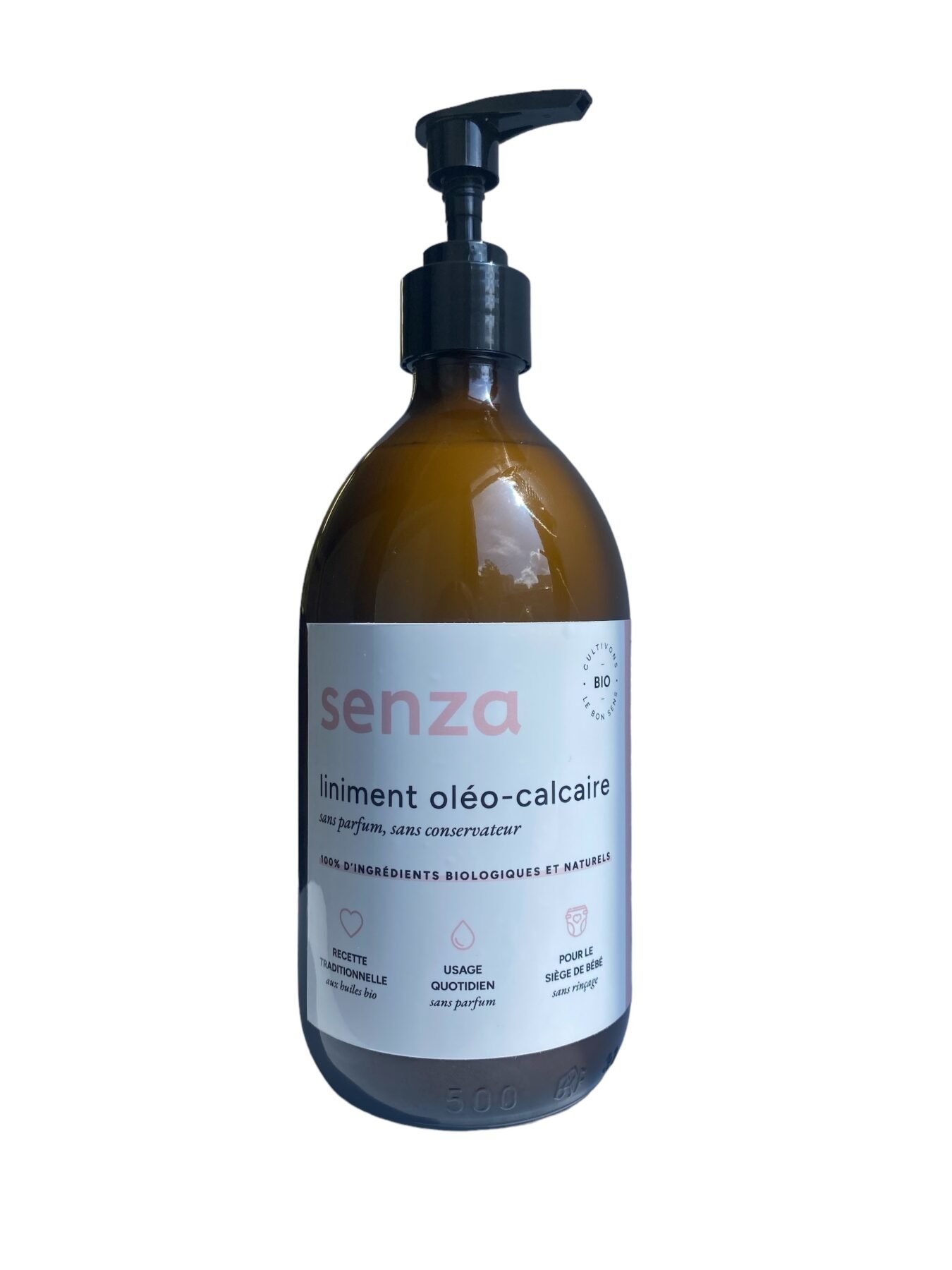 Flacon 500ml liniment avec pompe Flacon 500ml liniment avec pompe