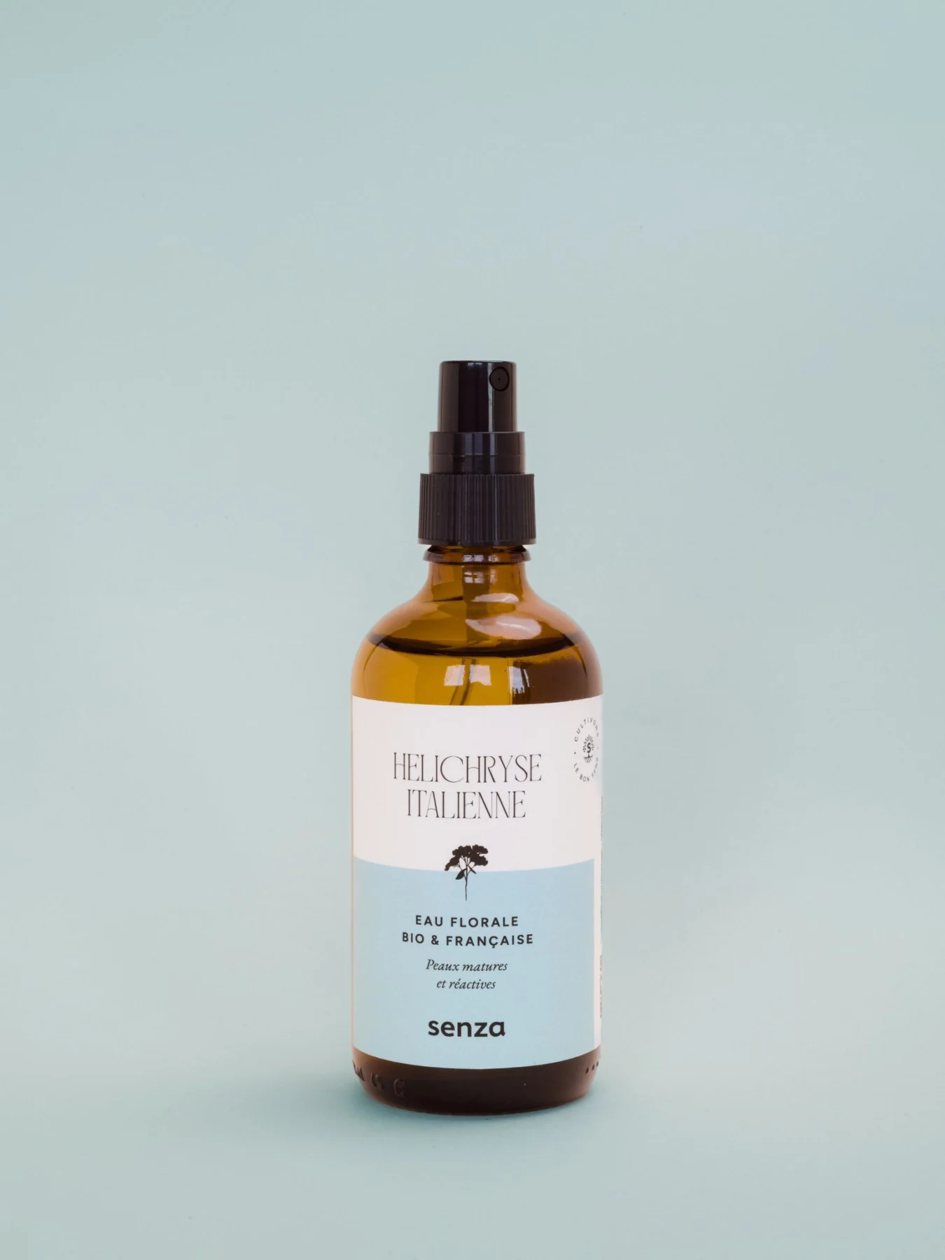 Une eau florale d'hélichryse italienne bio et française